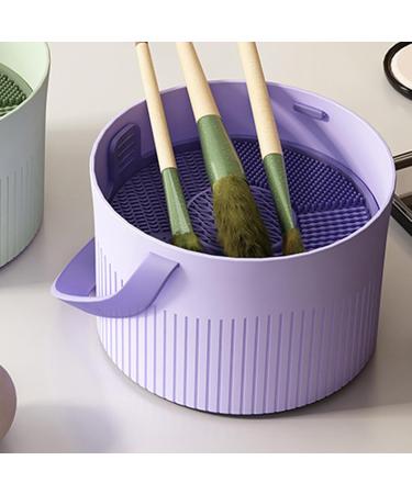 Multifunctional Makeup Brush Cleaning Bowl | Cosmetic Brush Holder & Organizer for Easy Cleaning & Air Dry - Buy Online on GoSupps.com