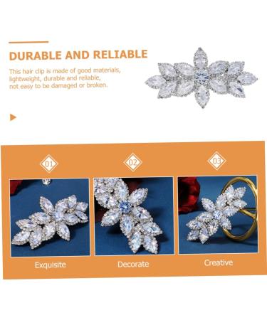 Beatifufu Rhinestone Hair Clip Women Hair Barrettes Wedding Rhinestones Hair Clip Crystal Hair Barrette Rhinestones Hairpin Diamonds Hair Accessories Crystal Hair Clip Women Hair Clip - Buy Online on GoSupps.com