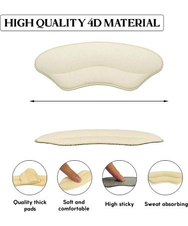 Beesoo Heel Grips Liner Cushions Inserts - 6 Pairs, for Women & Men, Prevent Heel Pain & Blisters, Make Loose Shoes Fit Tighter - Buy Online on GoSupps.com