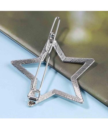 Yheakne Vintage Star Hair Clip - Gold & Silver Decorative Hair Accessories for Women & Girls | Half Bun Holder & Hair Pin - Buy Online on GoSupps.com