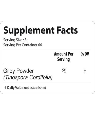 Guduchi Powder 200g (7 oz) | Immunity Modulator & Blood Purifier | Herbal Supplement for Detoxification - Buy Online on GoSupps.com