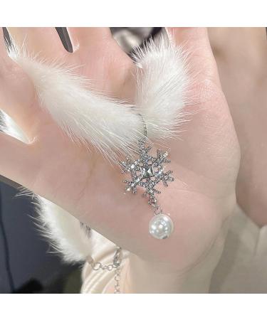 Vsilay Lianxue Elegant Snowflake Choker Necklace - Stylish Plush Wedding Jewelry for Women - Buy Online on GoSupps.com