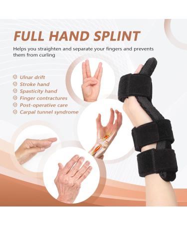 Resting Hand Splint | Full Hand Brace with Finger Support | Ideal for Stroke Rheumatoid Arthritis & Finger Contractures | Left/Right Hand Fit | M Mesh M - Buy Online on GoSupps.com