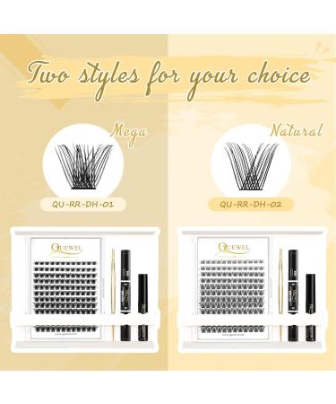 QUEWEL 144 PCs Eyelash Clusters & DIY Extensions Set - Super Hold Binding & Sealing Individual Applicator Tool - Qurr-DH-02 - Buy Online on GoSupps.com