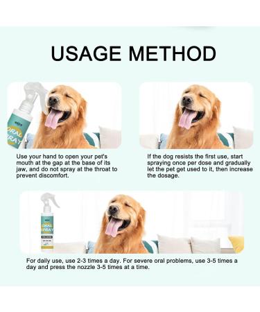 SHZONS Pet Oral Care Spray for Dogs Effective Dog Teeth Cleaning Spray 180ml Odor Removal Pet Clean Teeth Spray Dog Teeth Cleaning Spray for Dogs and Cats - Buy Online on GoSupps.com