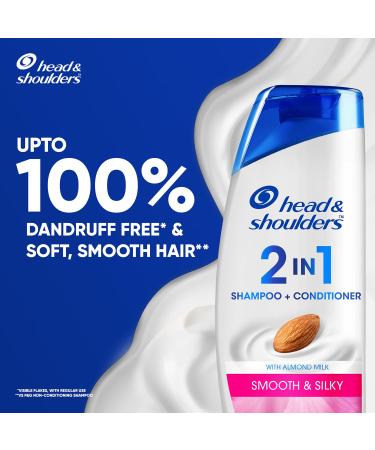 Buy Head & Shoulders Smooth and Silky 2-in-1 Anti Dandruff Shampoo + Conditioner 180ml | International Shipping Available - Buy Online on GoSupps.com