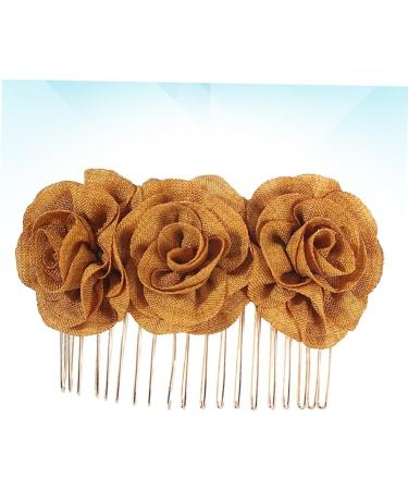 minkissy Barrettes for Women Hairclips Metal Hair Clips Womens Hair Clips Hair Pin Hair Barrettes Bridal Barrette Cloth Flower Hairpin Flower Hair Clip Miss Wedding Hair Accessories - Buy Online on GoSupps.com