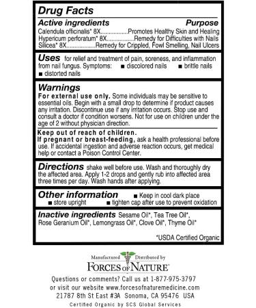 FORCES OF NATURE Nail Fungus Extra Strength | Fast Acting Antifungal Treatment - Buy Online on GoSupps.com