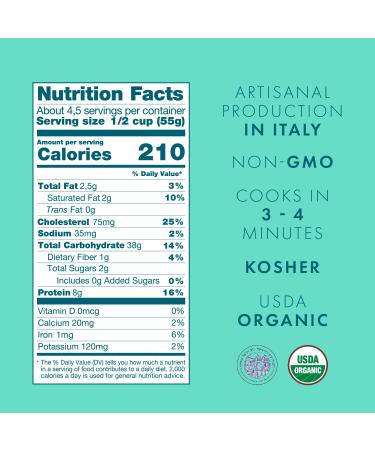 Cipriani Food Tagliarelle Egg Pasta Noodles - USDA Organic & Non-GMO Italian Pasta - Extra Wide Noodles from Italy - Kosher Certified - 250g (Pack of 2) - Buy Online on GoSupps.com