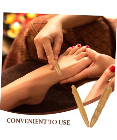 Buy Cabilock Multi-Purpose Acupress Tool - Wooden Massage Pencil & Trigger Stick for Foot & Neck Relief - 11.5x1.5cm Light Brown | Fast International Shipping - Buy Online on GoSupps.com