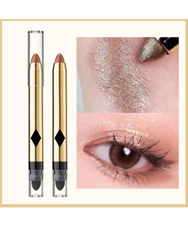 Eyeshadow Pencil Double-Ended Pearlescent Eye Shadow Sticks Pencil Crayon | Crayon Brightener Highlighter Makeup Stick Kit Waterproof Shimmer Eyeliner Makeup Tmay 03# - Buy Online on GoSupps.com