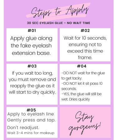 Salon Pro 30 Second Eyelash Glue for Strip Lashes - Fast-Drying Black Adhesive (1 Fl. oz) | International Shipping Available - Buy Online on GoSupps.com