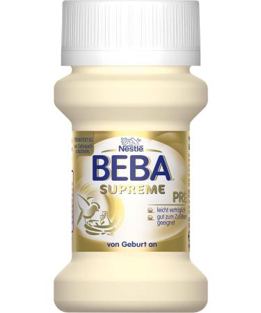 Buy BEBA SUPREME PRE Infant Formula - Ready-to-Drink Portion Bottles with Omega 3 Pack of 6 (32 x 70 ml) - International Shipping Available - Buy Online on GoSupps.com