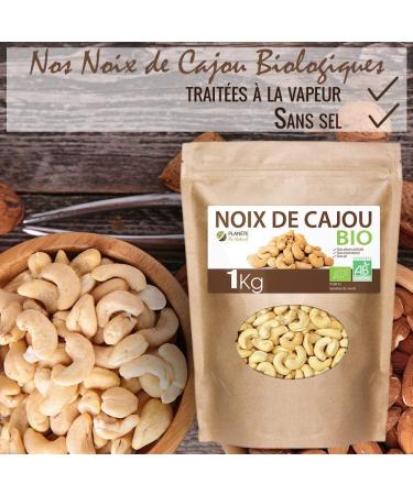 Organic Cashew Nuts 1kg - Peeled - Unsalted - Unroasted - Buy Online on GoSupps.com