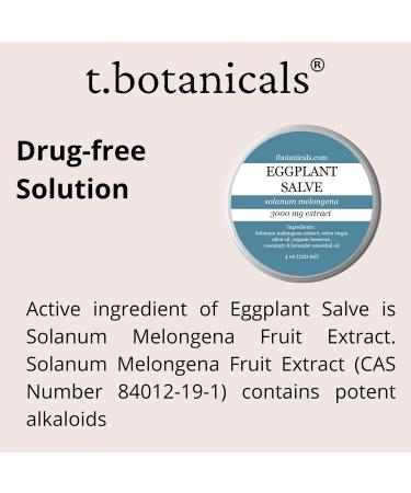 T.Botanicals Eggplant Extract Cream 3000mg Fragrance-Free Balm for Skin Disorders 2oz - Pack of 1 - Buy Online on GoSupps.com