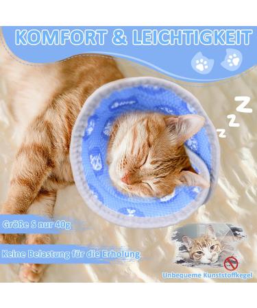 Adjustable Cat Collar & Foldable Recovery Cone | Prevents Licking Wounds for Kittens - Cats Rullenkruff - Buy Online on GoSupps.com