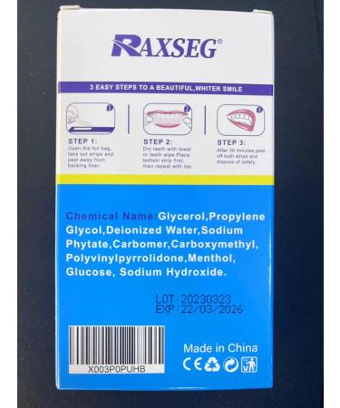 Teeth Whitening Strips - 14 Treatments | Enamel Safe & Effective Home Use - Whiter Teeth Without Harm - Buy Online on GoSupps.com