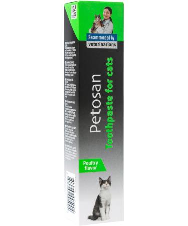Petosan 2X Toothpaste for Cats - 2X 70g Poultry Flavour Toothpaste for Cat Dental Care - Buy Online on GoSupps.com