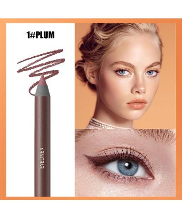 Eye pencil Eye Makeup Gel Pencil With SharpenerLong Lasting Liquid Makeup Liner For Women Daily Use 1plum - Buy Online on GoSupps.com