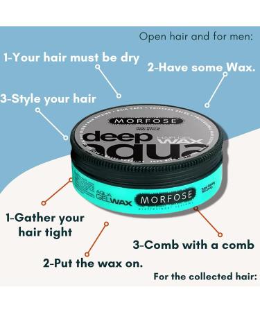 Morfose Aqua Hair Wax 175ml - Deep Aqua Styling Wax - Buy Online on GoSupps.com