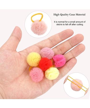 Qearl 48 Pcs Colored Ball Dog Ties Small Dog Bows - Pet Grooming Hair Accessories for Puppy & Cat - Buy Online on GoSupps.com
