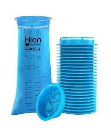 Hion Sick Bags 27 Pack - High Density Vomit Bags Leak-Resistant & Portable - Ideal for Motion Sickness Car & Air Travel - Perfect for Pregnant Women Taxi Drivers - Emesis Bags 27 Count (Pack of 1)