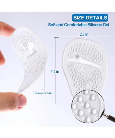 Metatarsal Pads for High Heels - Ball of Foot Cushions for Women & Men - Morton's Neuroma Inserts - Soft Shoe Pads for High Heels - 2 Pairs - Buy Online on GoSupps.com