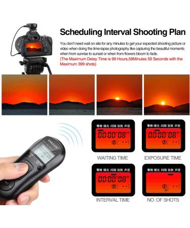 ENEGON Wireless Remote Shutter Release Control Timer for Nikon D5600 D7500 D850 and More Cameras - Buy Online on GoSupps.com
