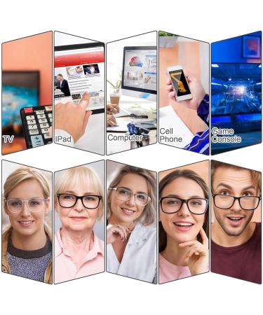 DNSHAN 3 Packs Blue Light Glasses Lightweight Blue Light Blocking Glasses Computer Glasses Anti Glare Glasses for Women & Men - Buy Online on GoSupps.com