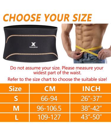 THX4Copper Lumbar Support Belt for Sciatica Pain Relief | Adjustable & Breathable Back Bandage - Perfect for Sports (1 Piece M) - Buy Online on GoSupps.com