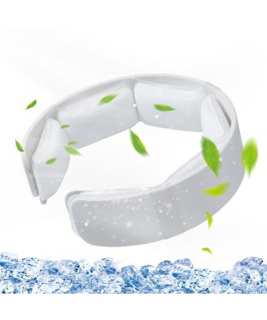 Cooling Neck Wraps Wearable Neck Cooler Tube for Sports | Neck Tube Cooler for Women Men for Sports Rock Climbing Cycling Backpacking Hiking Cle-ca Pcm White