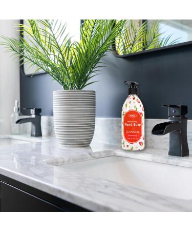 NuValu Liquid Hand Soap Strawberry Scent Moisturizing Hand Wash Gentle Formula for Soft and Clean Hands 14 oz Pump Bottle (1 pack) - Buy Online on GoSupps.com