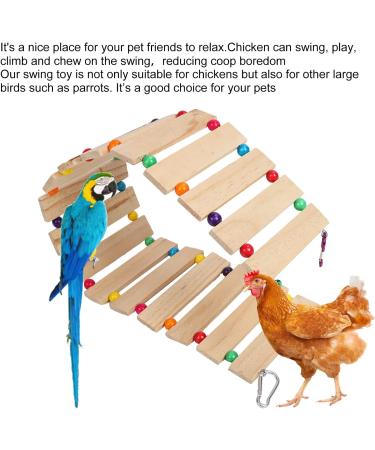 Chicken Swing Easy to Install and Convenient to Place Toys in the Chicken Coop or Yard Chicken Toys with Hooks for Patio (S) - Buy Online on GoSupps.com