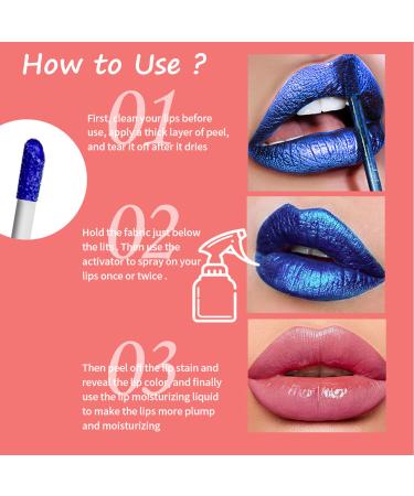 5 PCS Long Lasting Lip Stain Peel Off Matte Gloss Kit | Waterproof Non-Stick Cup Stain for Women Girls - Liquid Lipstick Set - Buy Online on GoSupps.com