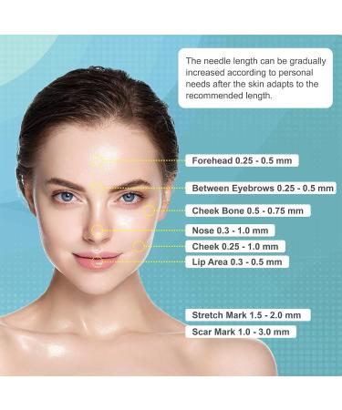 CLETINA Adjustable Microneedling Pen Derma Stamp Derma Roller Alternative 140 Titanium 0.25 Mm Pins for Face Body Skin Care and Hair Growth - Buy Online on GoSupps.com