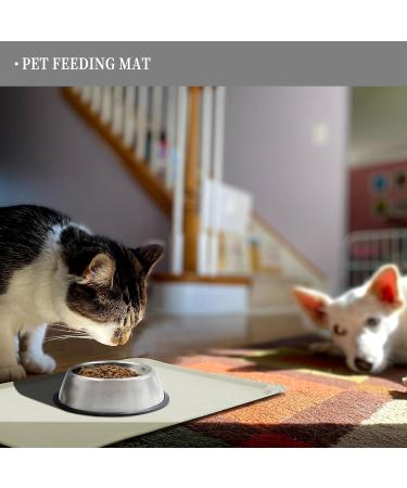 Reopet Silicone Pet Feed Mats - Waterproof Dog & Cat Mats with Elevated Edges | 71 x 45 cm | Durable Easy Clean Space Solutions - Buy Online on GoSupps.com