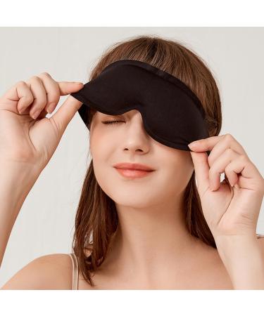 Buy Minimalist Black Sleep Eye Mask | No Pressure Design & Comfortable Non-Adjustable Headband - Perfect for Travel - Buy Online on GoSupps.com