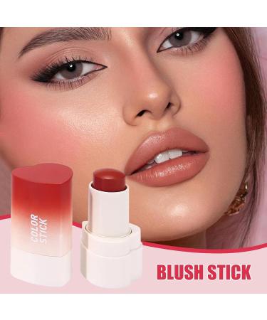 Makeup Face Blush Stick Makeup Blush Seamless Blending Multiuse Makeup Stick Soft cream blushers for travel business trips home outdoors - Buy Online on GoSupps.com