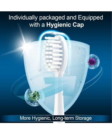 CILGEWH Replacement Toothbrush Heads 10 Pack - Compatible with TAO Clean Electric Toothbrush - White - Buy Online on GoSupps.com