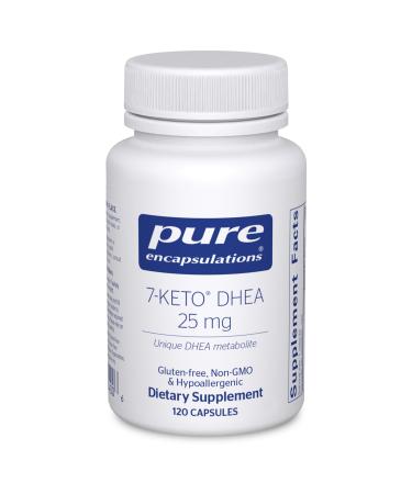 Pure Encapsulations 7-Keto DHEA 25 mg | Unique DHEA Metabolite Supplement to Support Thermogenesis* | 120 Capsules 120 Count (Pack of 1)