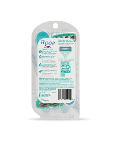 Schick Hydro Silk Sensitive Care Disposable Razors for Women - 9 Count, Pack of 3 (Green & White) - Buy Online on GoSupps.com