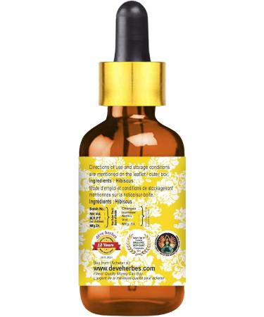 Deve Herbes Pure Hibiscus Oil with Glass Dropper 30ml (1 oz) - Buy Online on GoSupps.com