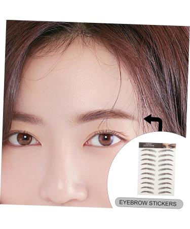 FOMIYES 54 Sheets Waterproof Eyebrow Stickers Waterproof Stickers Natural Eyebrow Stickers Make up 6d Set - Buy Online on GoSupps.com