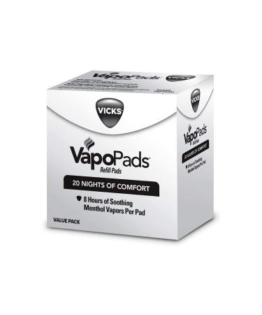Vicks VapoPads 20 Count  Soothing Menthol Vapor Pads for Vicks Humidifiers Vaporizers Waterless Vaporizers and Plug-Ins VSP-19