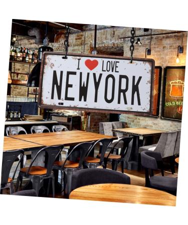 Cabilock Iron Sign Painting Decorative Bar Metal Vintage Signs Love Sign for Car Coffee Home Painting Simple York Iron - Buy Online on GoSupps.com