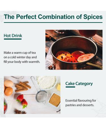 Soeos Cinnamon Sticks + Star Anise + Cloves 4oz Each, All Natural, No Preservative, Spice Sets - Starter Spice Set, Perfect Refill & Gift Set - Buy Online on GoSupps.com