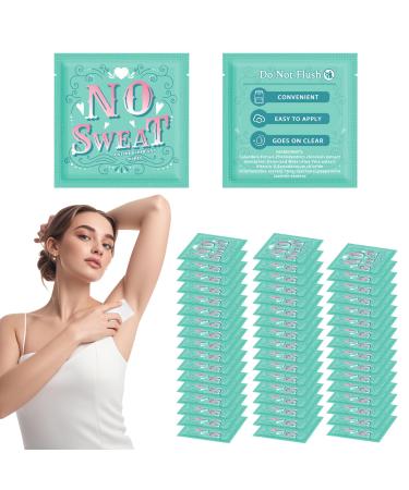 50 pieces of antiperspirant deodorant wipes and body wipes individually wrap underarm underarm sweating and travel to clean skin for female male teenagers (50)