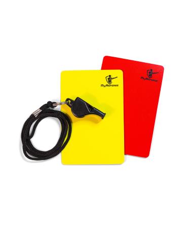 Myrefere referee Starter Football including referee specification yellow & red card pipe cord |Referee set |Referee