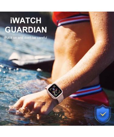 Charlam Compatible with Apple Watch Case 40mm iWatch SE Series 6 5 4 with Screen Protector Full Protective Waterproof Bumper Cases Touch Sensitive Clear Film Screen Cover Black/Clear/Rose Gold 40mm Black/Clear/Rose Gold 40mm - Buy Online on GoSupps.com