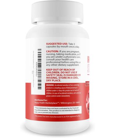 Iron Blood Stabilizer Pro - Our Best Blood Support Supplements - Circulation Support Pressure Supplement - Fe and Vitamin B12 Supplement - Magnesium Iron Supplement 10 mg Sugar Balance - Buy Online on GoSupps.com